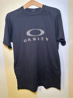 Oakley Black Short-Sleeve Logo Performance Tee